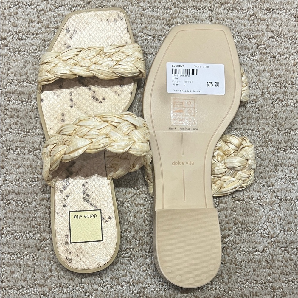 Dolce Vita Women's Braided Tan Sandals